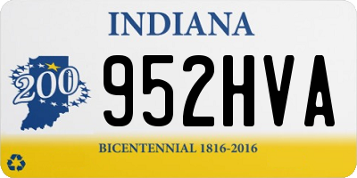 IN license plate 952HVA