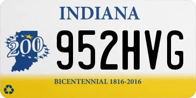 IN license plate 952HVG