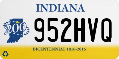 IN license plate 952HVQ