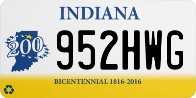 IN license plate 952HWG