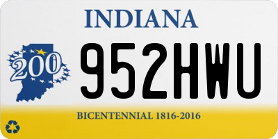 IN license plate 952HWU