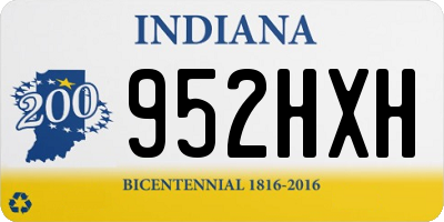 IN license plate 952HXH