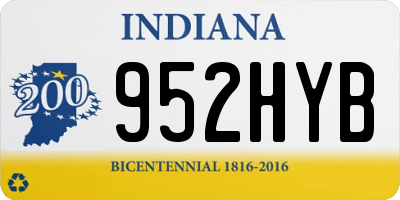 IN license plate 952HYB