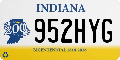 IN license plate 952HYG