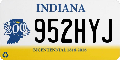 IN license plate 952HYJ