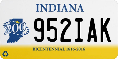 IN license plate 952IAK