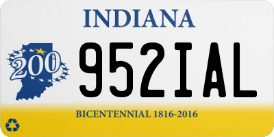 IN license plate 952IAL