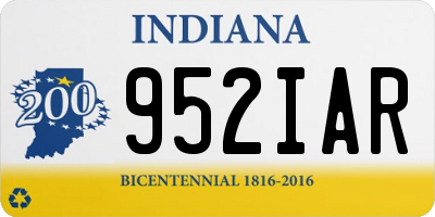 IN license plate 952IAR