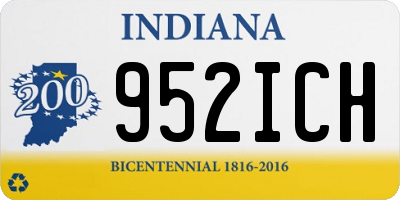 IN license plate 952ICH