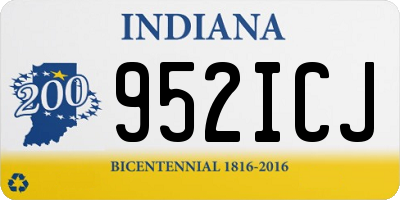 IN license plate 952ICJ