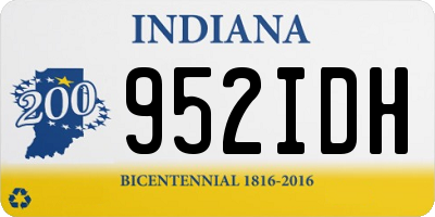IN license plate 952IDH