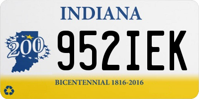 IN license plate 952IEK