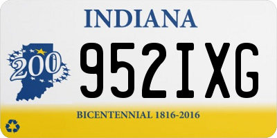 IN license plate 952IXG