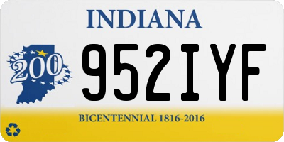 IN license plate 952IYF