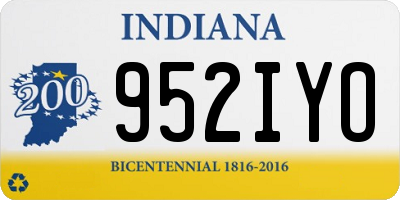 IN license plate 952IYO