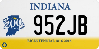 IN license plate 952JB