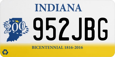 IN license plate 952JBG