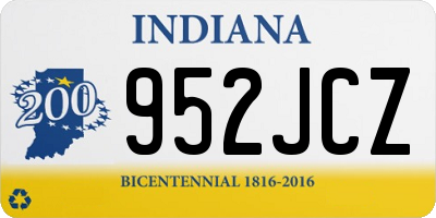 IN license plate 952JCZ