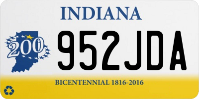 IN license plate 952JDA
