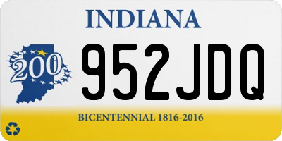 IN license plate 952JDQ
