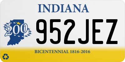 IN license plate 952JEZ