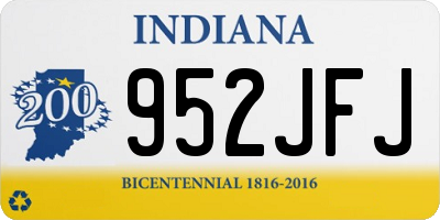 IN license plate 952JFJ