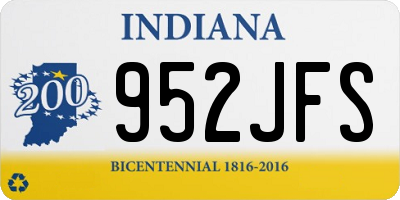 IN license plate 952JFS