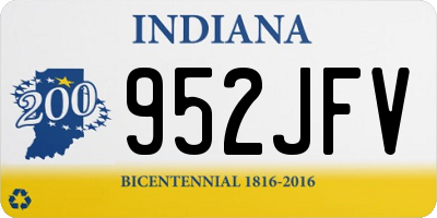 IN license plate 952JFV