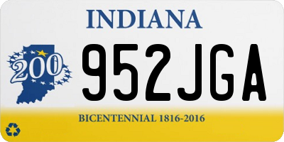 IN license plate 952JGA