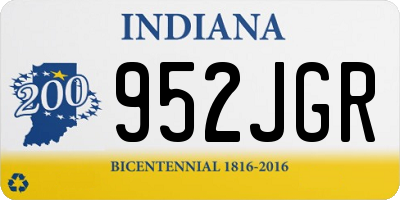 IN license plate 952JGR