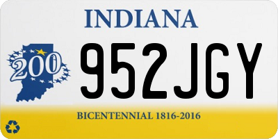 IN license plate 952JGY