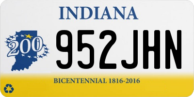 IN license plate 952JHN