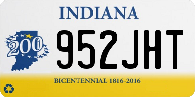 IN license plate 952JHT