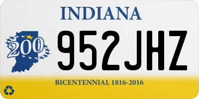 IN license plate 952JHZ