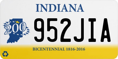 IN license plate 952JIA