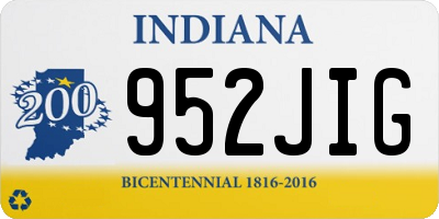 IN license plate 952JIG
