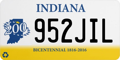 IN license plate 952JIL