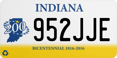 IN license plate 952JJE