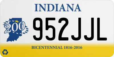 IN license plate 952JJL