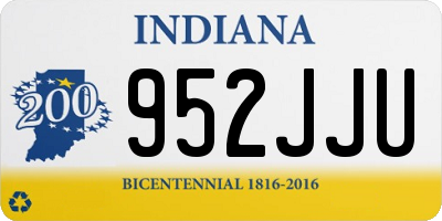 IN license plate 952JJU