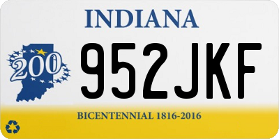 IN license plate 952JKF