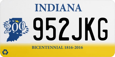 IN license plate 952JKG