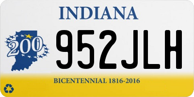 IN license plate 952JLH