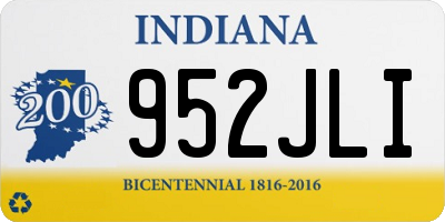 IN license plate 952JLI