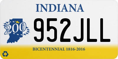 IN license plate 952JLL