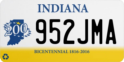 IN license plate 952JMA