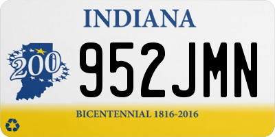 IN license plate 952JMN
