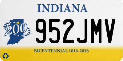 IN license plate 952JMV