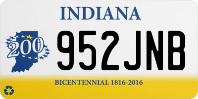 IN license plate 952JNB