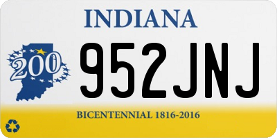 IN license plate 952JNJ